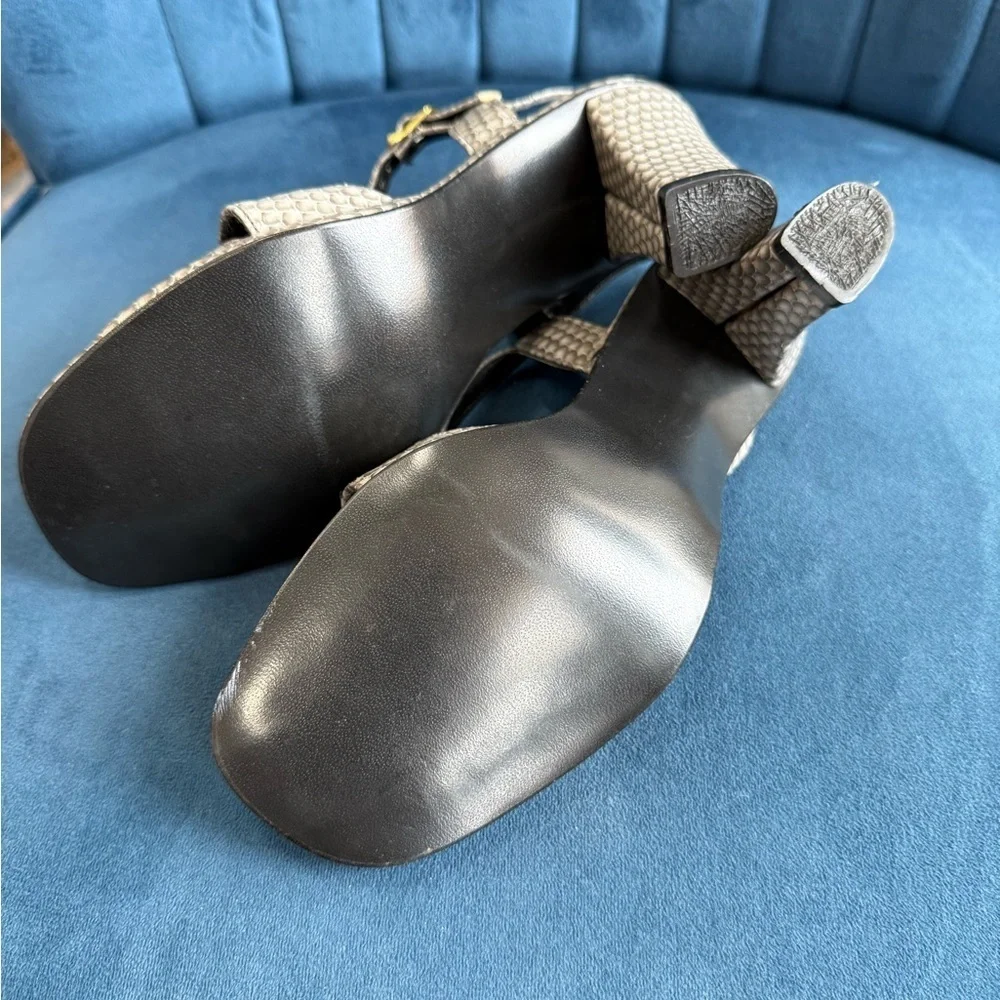Vintage Hush Puppies Snakeskin Sandals 5.5M